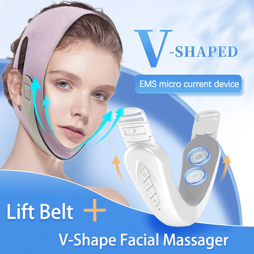 Micro current plastic face intelligent V-face beauty instrument facial lift massage facial slimming vibration massage