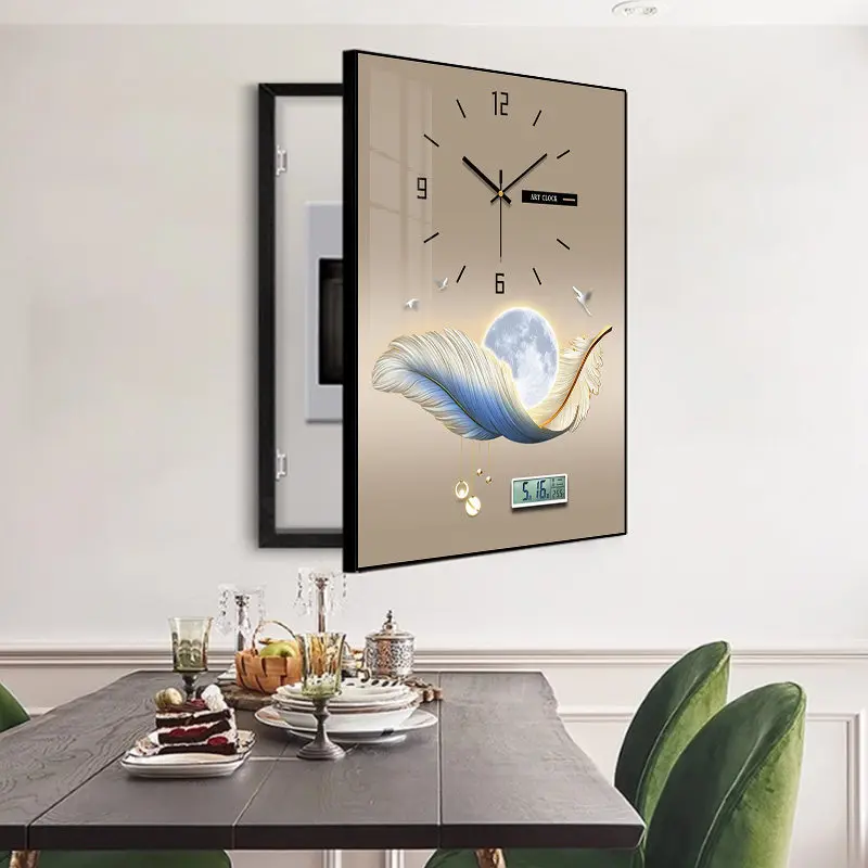 White Black Wall Clock Fashion Unique Numerals Vintage Luxury Wall Clock Items Digital Design Orologio Parete Room Decorations