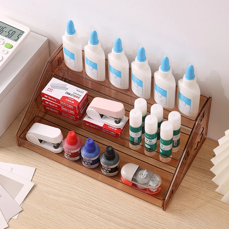 3-lagiger Nagellack-Display-Ständer für den Schreibtisch, Kosmetik-Display, Aufbewahrungsregal, Halter für ätherische Öle, Flaschen-Organizer