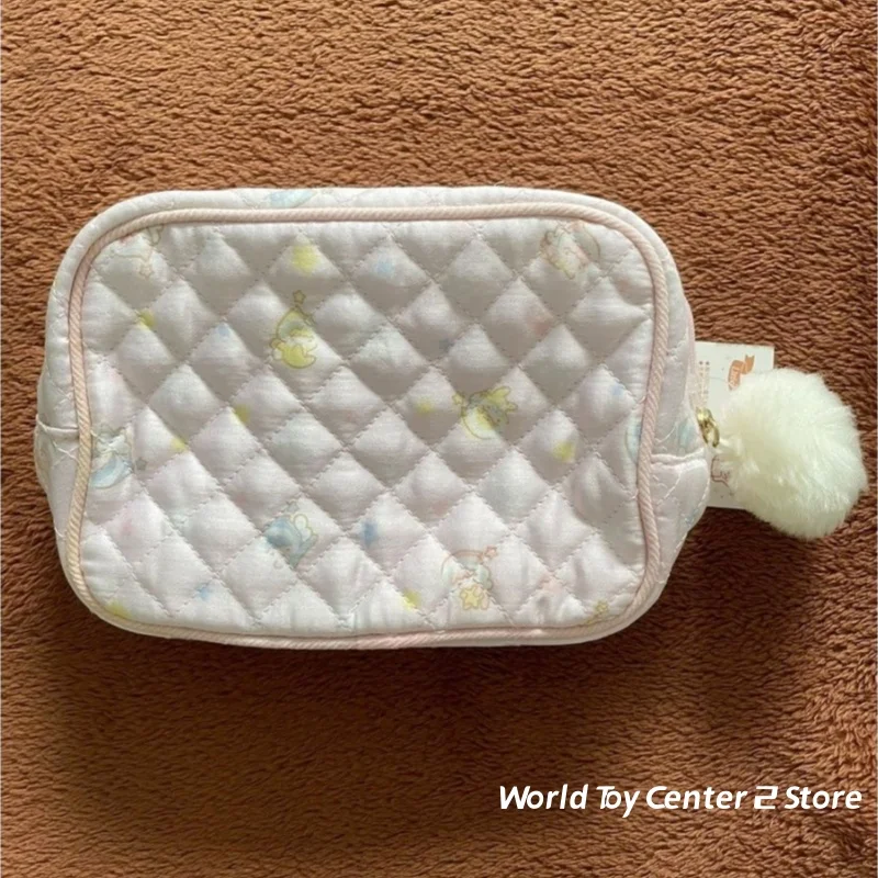 Kawaii Little Twin Stars Kiki&Lala Cute Cartoon Quilted Makeup Bag Miscellaneous Items Storage Bag Japanese Style Decor Toy Gift - view 2