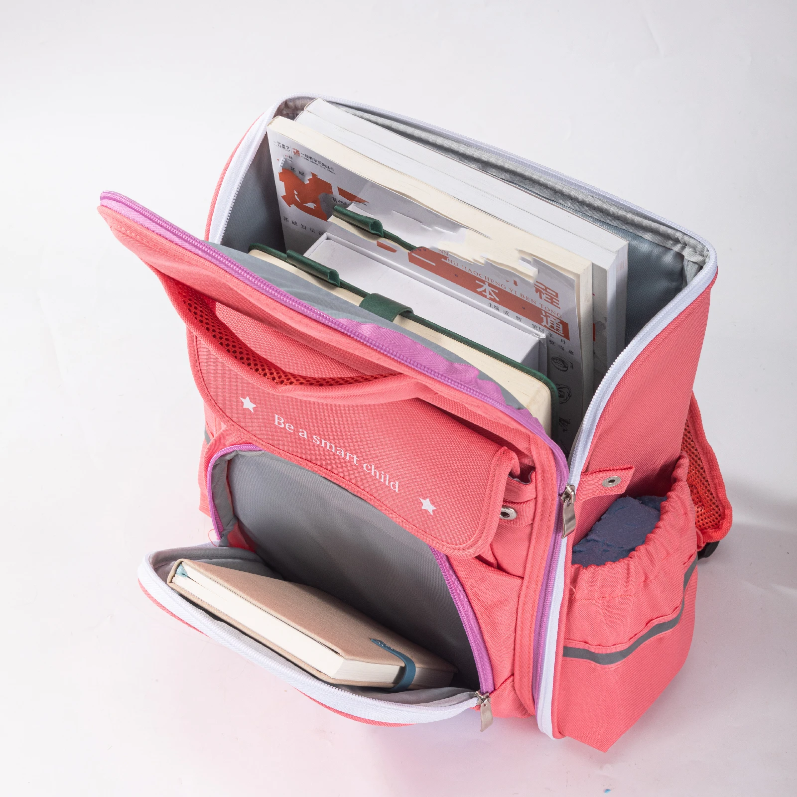 Children's Ultra-light Waterproof Backpack Spine Protection Load Reduction British Style Double Shoulder Bag