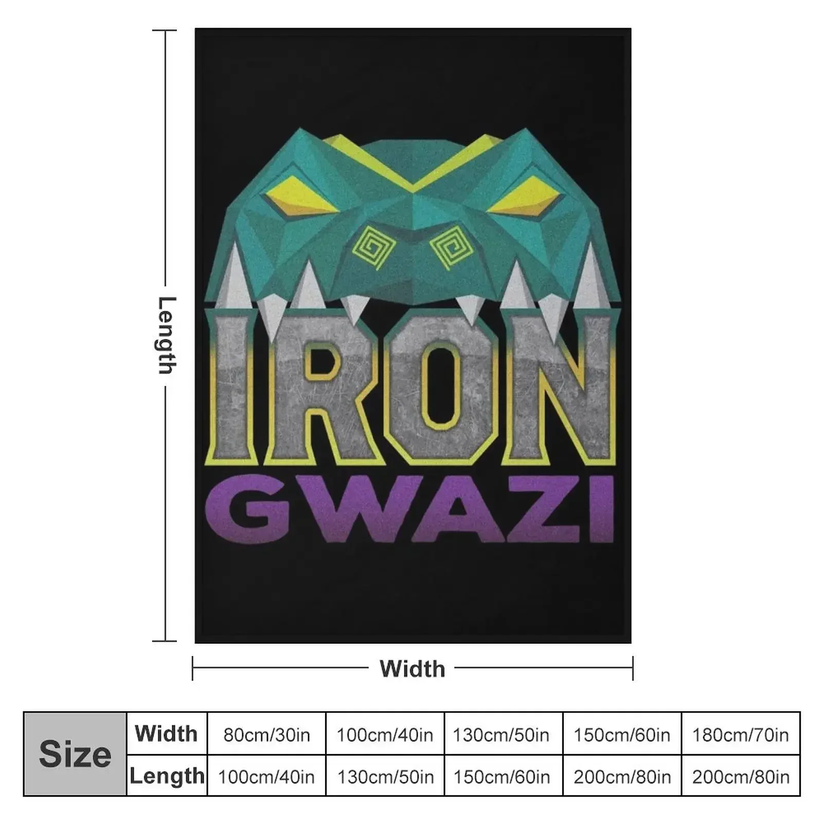 Iron Gwazi Throw Blanket anime Decorative Sofa Luxury Thicken Weighted Blankets