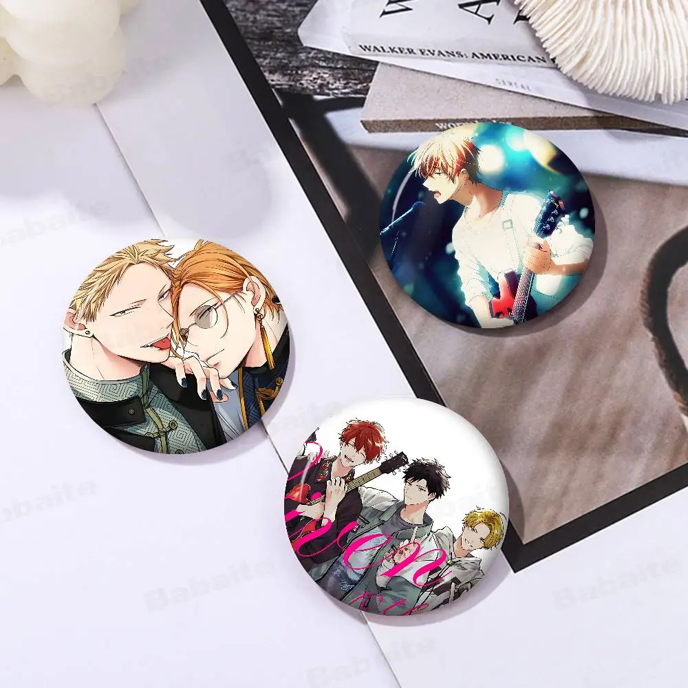 Japanses Cartoon Given Anime Button Pin Handmade Brooch for Clothes Cartoon Badge Backpack Decoration Jewelry Accessories