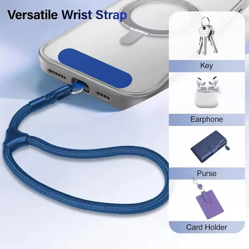 Universal Anti Lost Mobile Phone Strap Hanging Rope 360 Degree Rotatable Wrist Strap Phone Charms Lanyard Adjustable Tether Tabs view 3