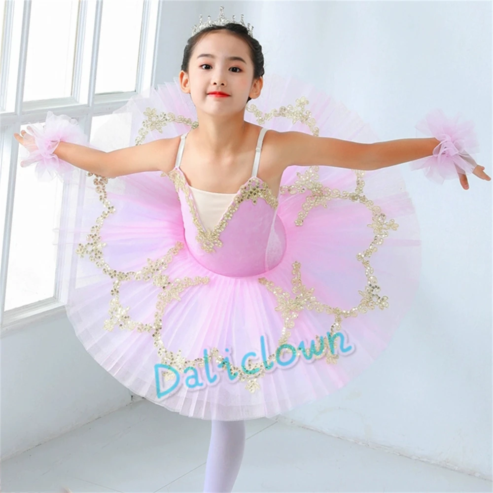 Professional Ballet Tutu Women Girls Ballet Dress Kids Adult Pancake Tutu Ballerina Princess Birthday Party Dress Ballet Costume