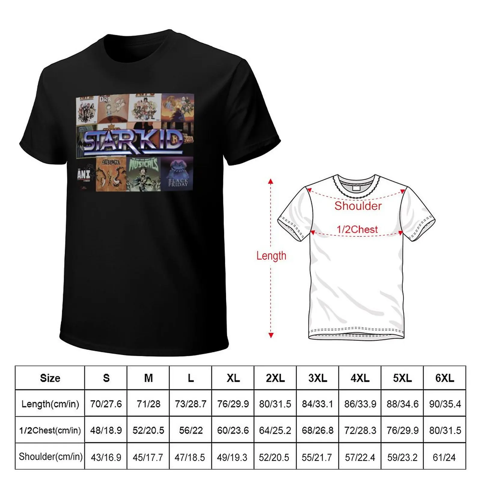 Starkid All Shows Logo T-Shirt vintage clothes boys animal print baggy shirts kawaii clothes men t shirts