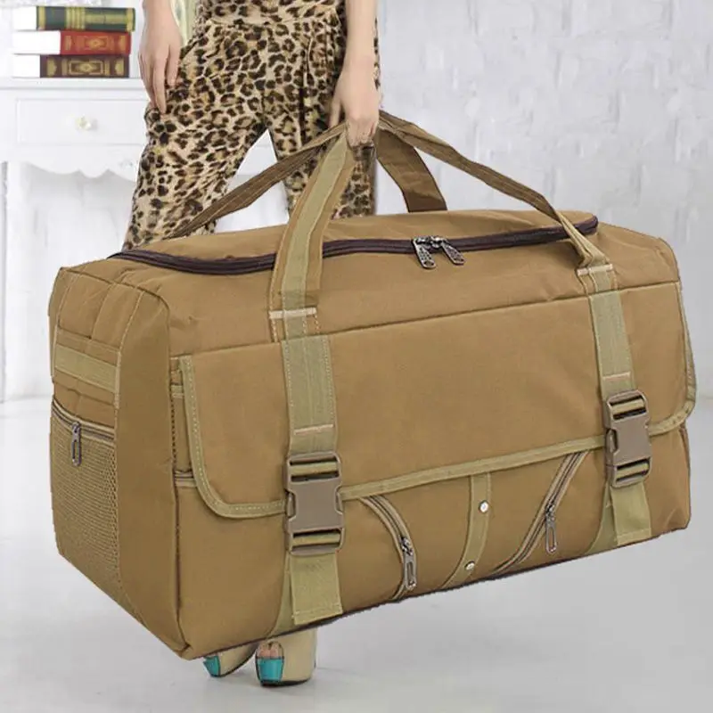 

Extra Large Capaci Travel Bag ex Quilt Storage Handheld Lage Bag Che-In Bag Moving Bag Faionable Ox Cloth