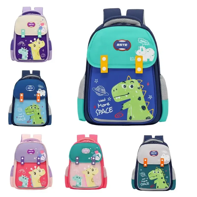 Toddler Kids Backpack Cartoon Dinosaur Giraffe Lunch Daycare School Bookbag Animal Travel Bags for Boy for Elementary Students