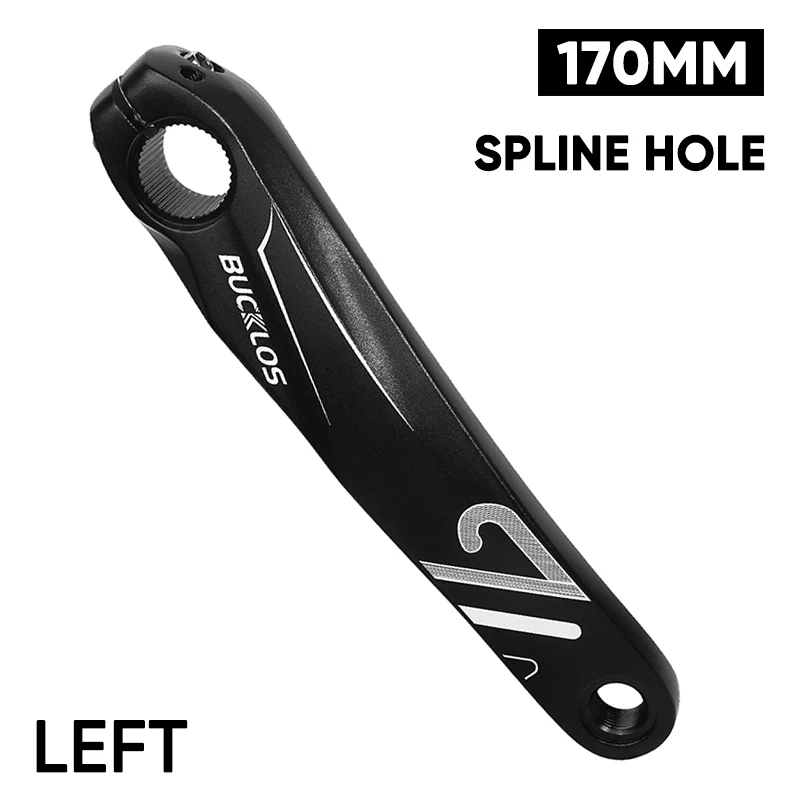 BUCKLOS Bike Crank Arms Aluminum Alloy Bicycle Spinning Cranks 152mm 170mm 175mm Bicycle Repairing Cranks Arms MTB Bike Part image 3
