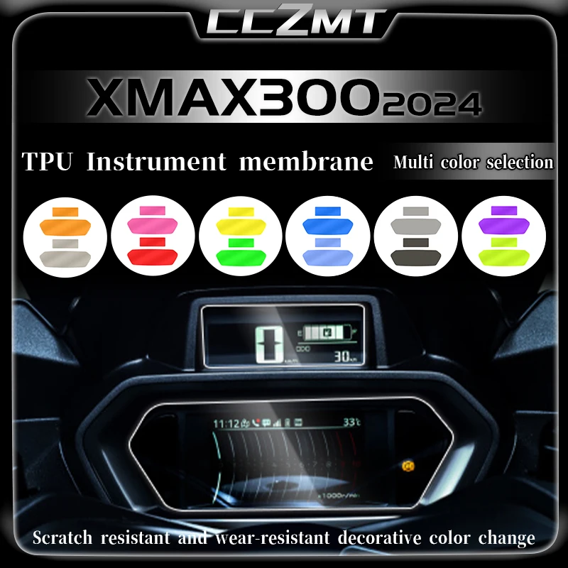 

For Yamaha Xmax300 XMAX X MAX 300 TECH 2024 Motorcycle Cluster Scratch Protection Film Dash Speedometer Screen Sticker