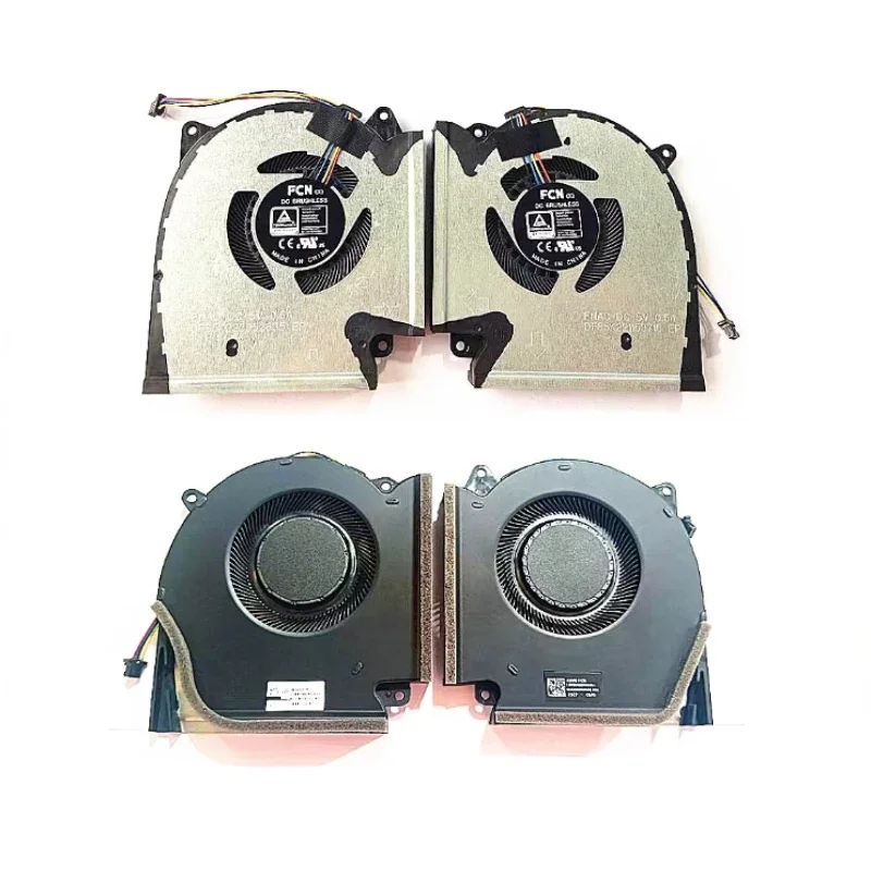 

For ROG Strix G15 G513 G533 G17 G713 G733 G513QR G533Q G713Q Laptop CPU GPU Cooling Fan 13NR0540P01011 13NR0540P02011 DC 12V/5V