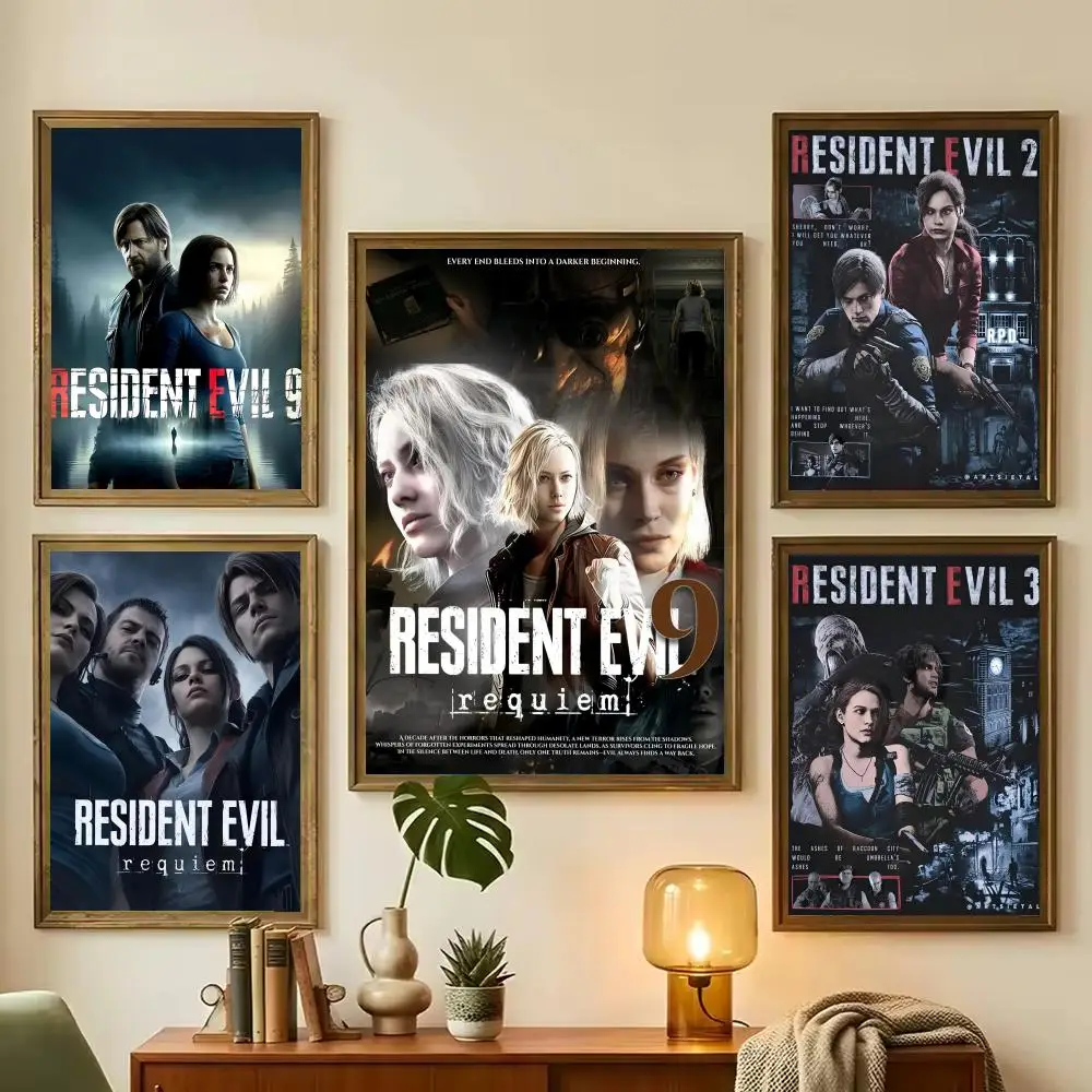 Classic Gane R-Resident Evil Poster Decorative Wall Art for Living Rooms, Bedrooms, Bars & Cafés, Stylish Home Décor Gift