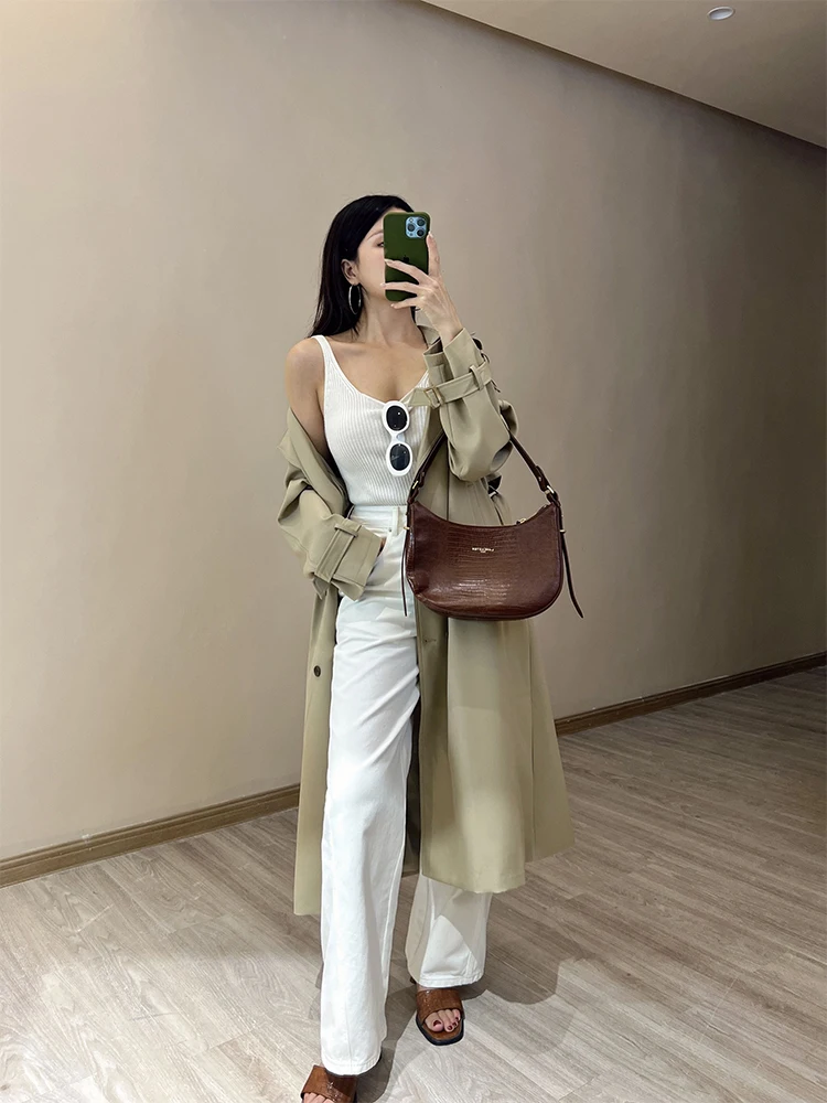 

Джинсы Miss Mimi с высокой талией, прямые, матово-белые, женские, универсальные, стройнящие, для высоких, новинка 2023 года, из хлопкового стрейч-денима