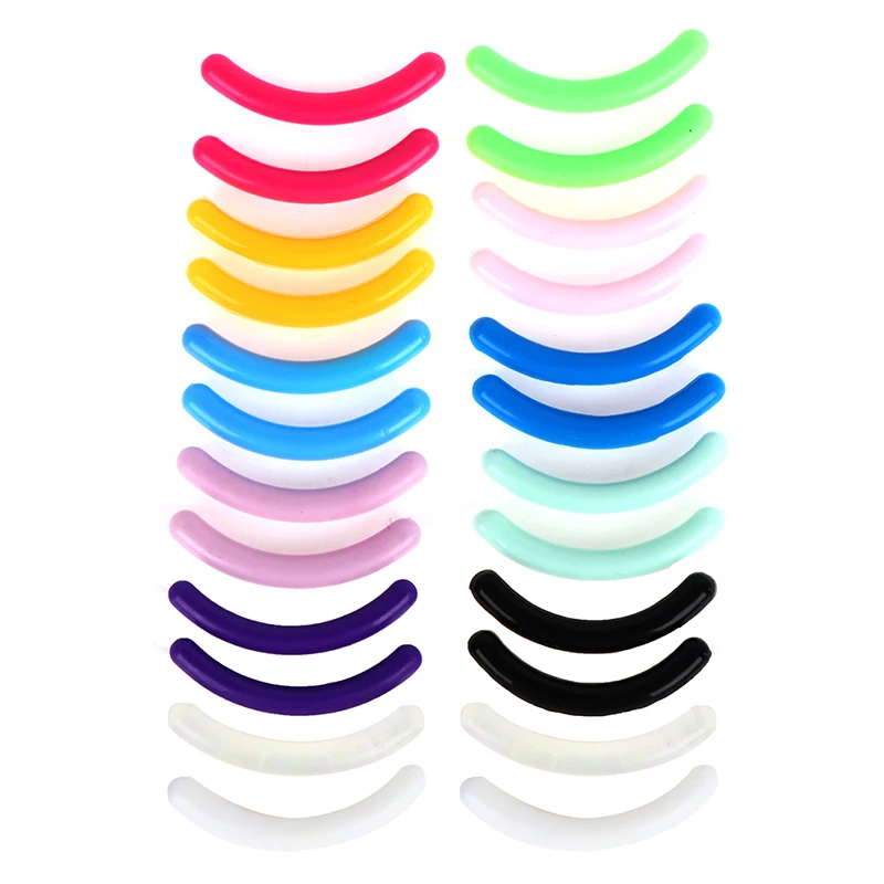 20Pcs Women\'s Fashion Refill Eyelash Curler Rubber Elastic Replacement Pad Silicone Gel Clip Pads Eye Makeup Tools