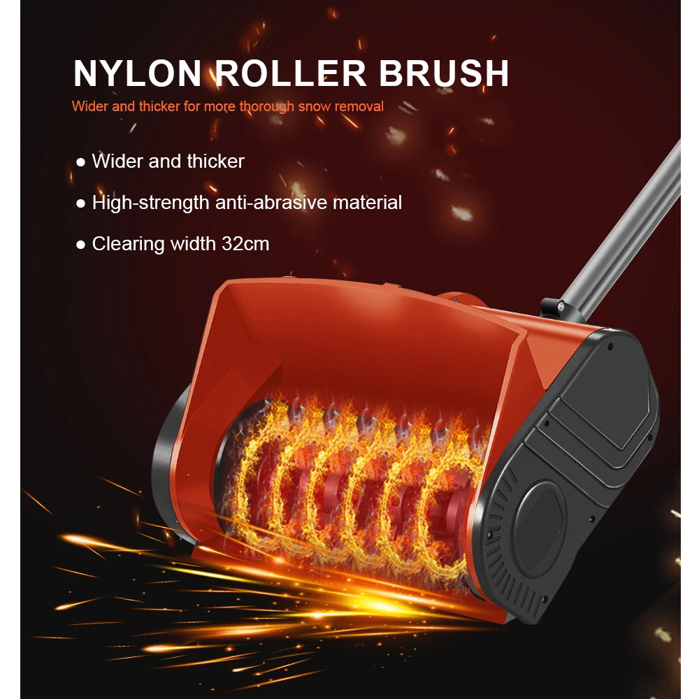 منفاخ الثلج الكهربائي اللاسلكي Snowplow المحمولة اليد دفع الثلج واضح آلة التنظيف الصغيرة انتهازي الثلج