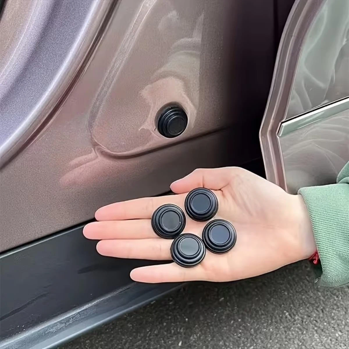 Car Door Shock Absorber Pads Buffer Bumper Anti-collision Shock Absorbing Gasket for Auto Sound Insulation Adhesive Stickers