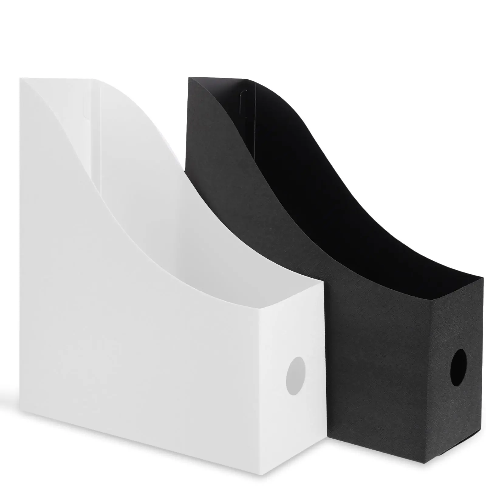 2 Pcs File Rack Desktop Organizer Office Book Holder Supplies Accessory Daily Use Folder Magazine