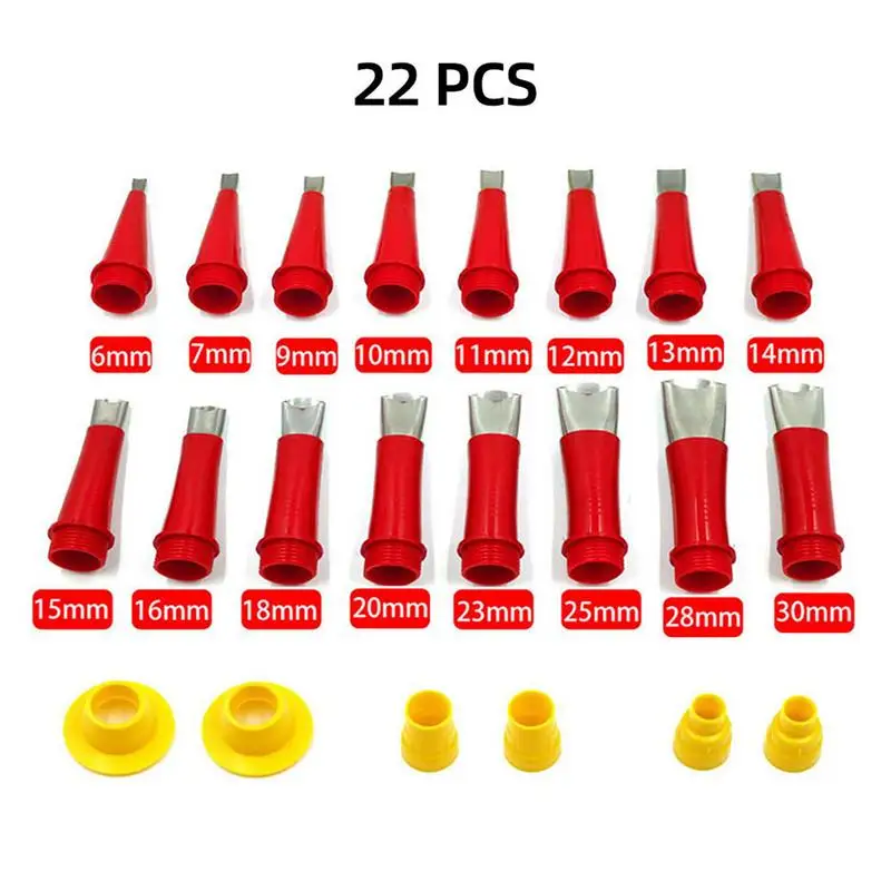 Caulking Nozzle Applicator Finishing-tool Caulking Nozzle Sealant Finishing Tool Caulking Finisher Kit 16 PCS  Stainless Steel