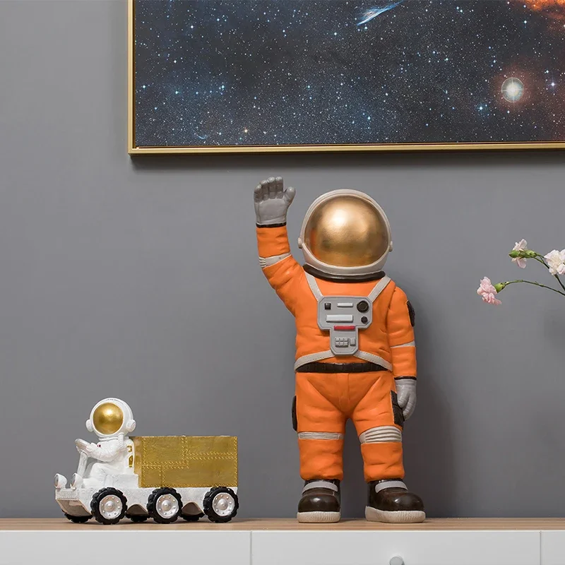 Living room decoration figure ornament Gift office decoration Resin Statue nordic home decor Astronauts Rocket statue sculpture