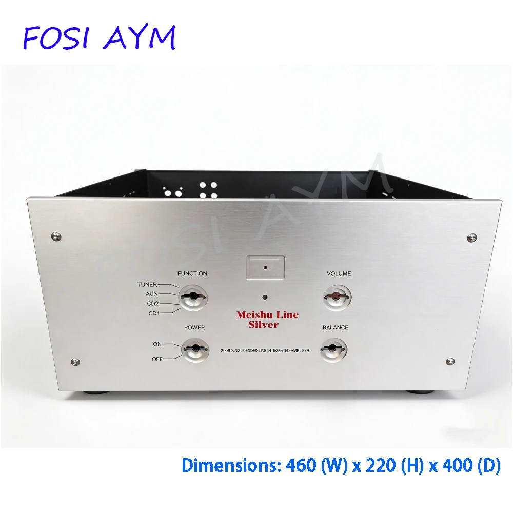 

Корпус для интегрального усилителя FOSI AYM из алюминия, 460*220*400 мм, для ламповых усилителей 300B, DIY-бокс
