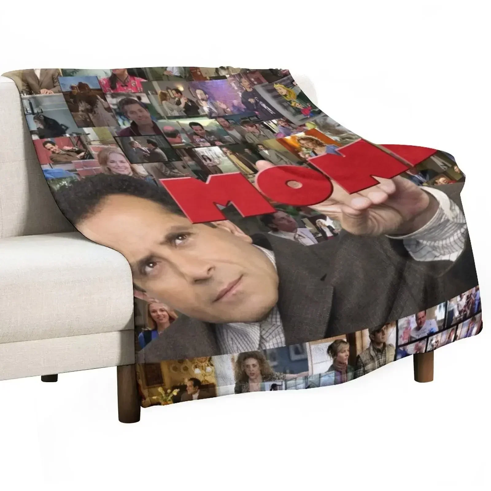 Adrian Monk Collage Throw Blanket Bed covers Beach Blankets