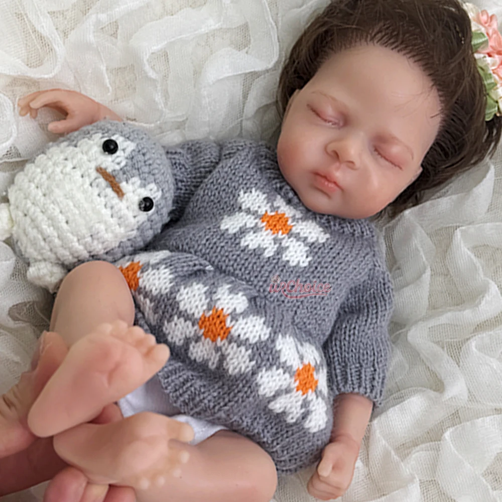 

Маленькие жевательные детали для лица Reborn Baby, 12-дюймовая кукла для младенцев, лысые и укорененные волосы для коллекционеров, образовательный реквизит