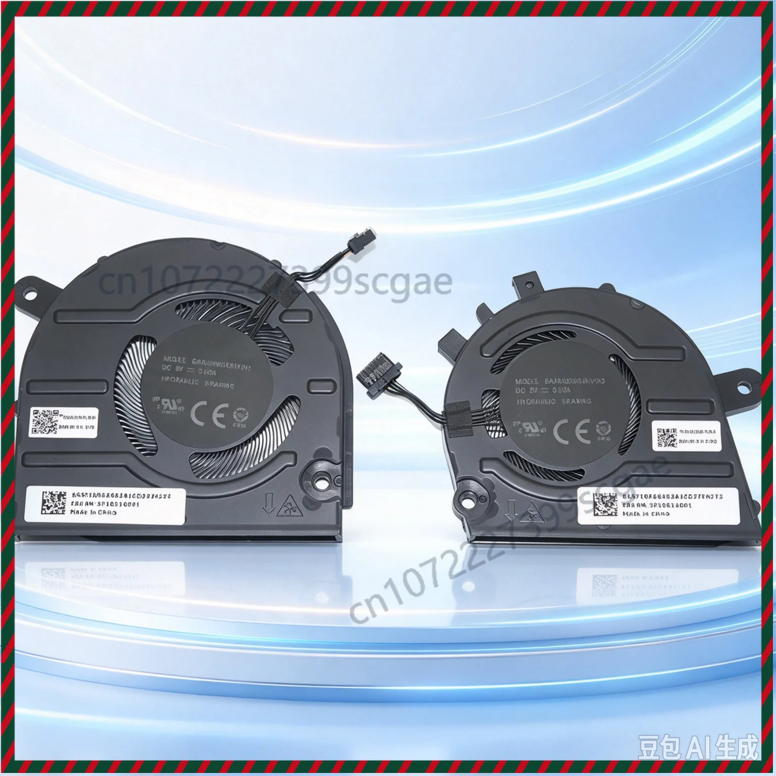 Replacement For Thinkbook 13s G4 ARB IAP Left & Right System Fan 5F10S14001 5F10S14002