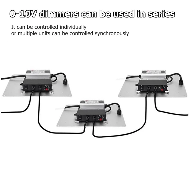 DC 0-10V Dimmer Switch Seriesable Sync Controller Rotary ON/Off For 0/1-10V Dimmable LED Drivers Electronic Ballasts