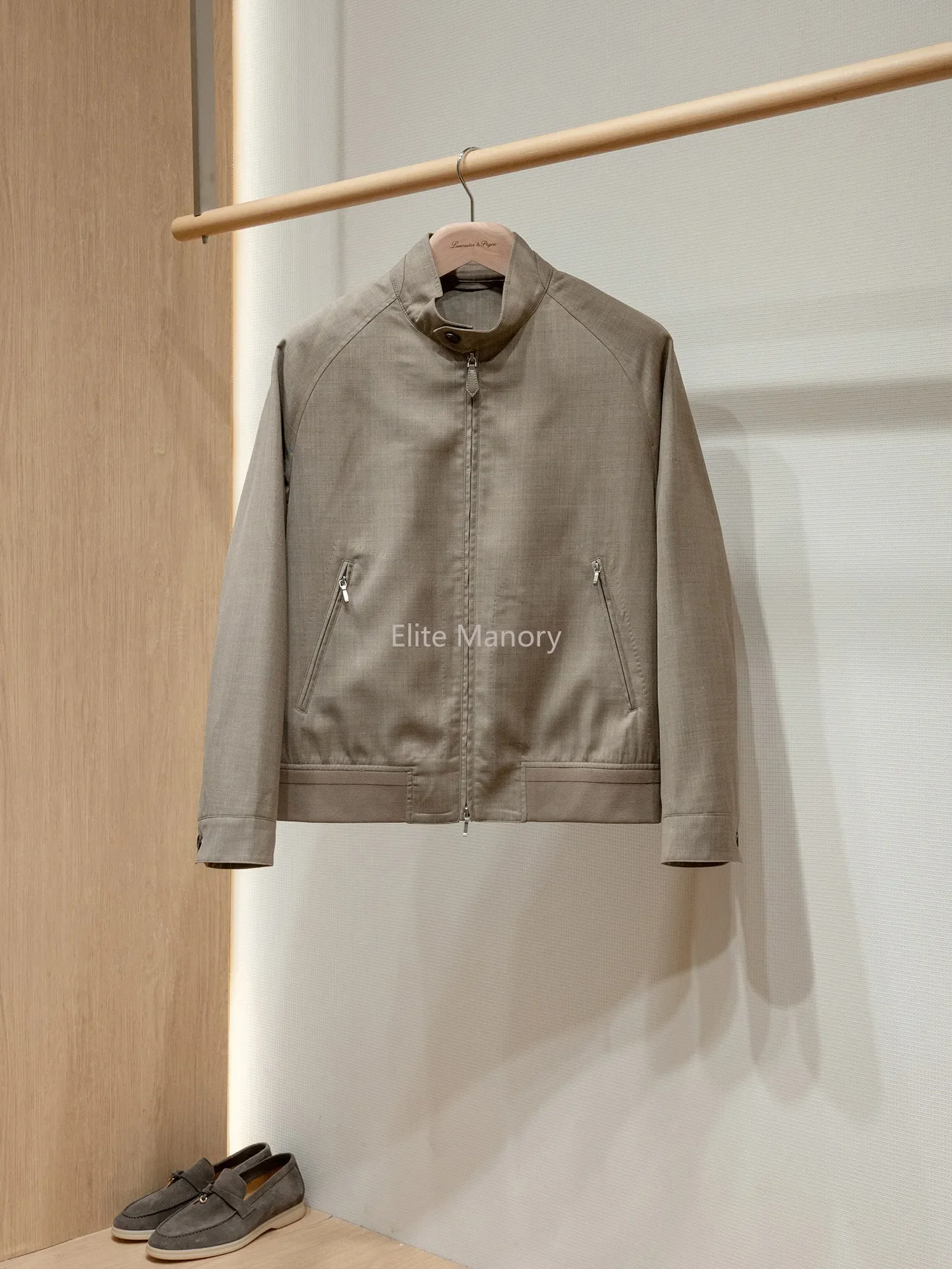 Australia imported machine washable wool fabric, men's jacket