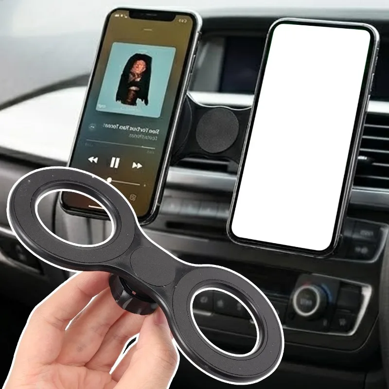 

Mount Head Dual-Phone Magnetic Mount for Cars Accessory ABS N52 Magnetic Ring for Secure Attachment Universal Car Bracket