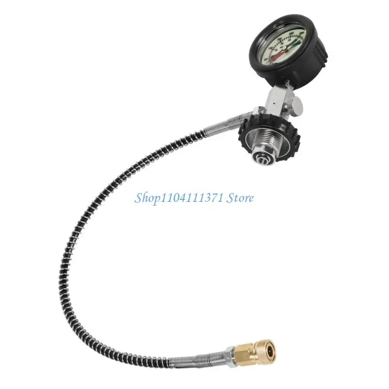 

High Pressure Compressor Paintball Filling Station Charging Valves for Air Tanks DIN Valves Scubas Adapter with Gauges
