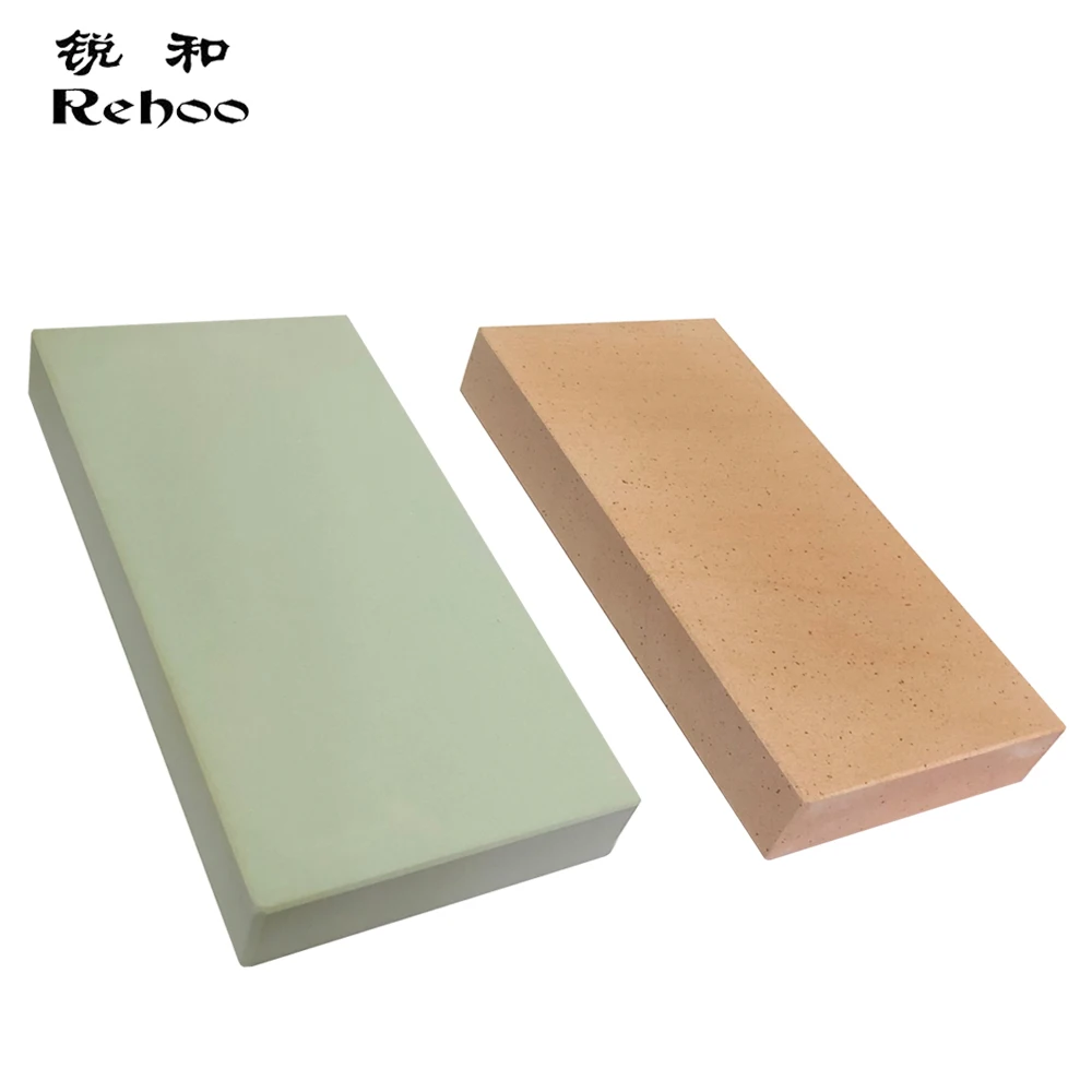 

Rehoo Pro Whetstone Large Size Yellow Gem Green Silicon Carbide Knife Sharpening Stone Grind Industrial Products Kitchen Tools