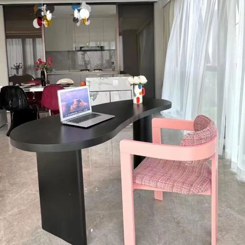 Household dining chair creative designer pink high value light luxury small fragrance bedroom dressing chair manicure chair