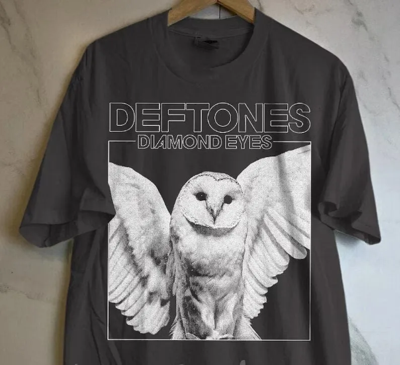 เสื้อยืดวงร็อค Deftones วงตาเพชร5Xl