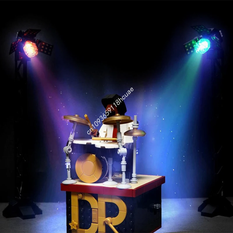 348 Uds. MOC baterista Automaton nan modelo de bloques de construcción juguetes artesanales arquitectura educación niños idea ensamblar regalos de navidad