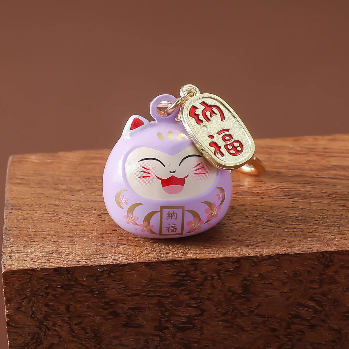 New Japanese Omamori - Dreamy Little Maneki-neko Fukubukuro Water Chime Bell, Healing Desktop Ornament pray for auspiciousness