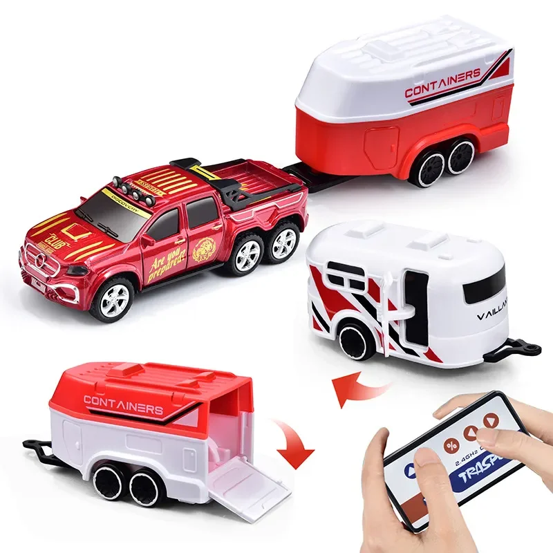 

New RC Car Remote Control Car MINI Alloy Model1/64 Pickup Truck0 Children's Gifts Electronic Toys