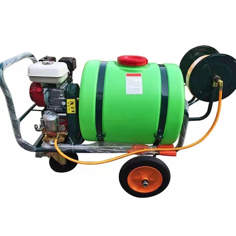 Four-wheel hand push vegetable garden sprayer disinfection y