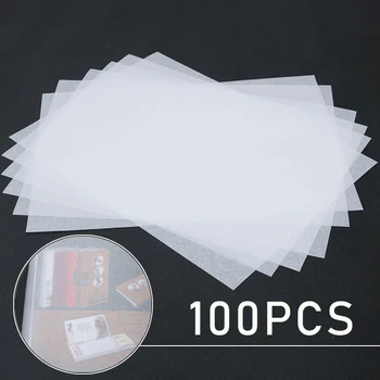 Sanat çizim kaligrafi boyama için 100 adet A4 saydam izleme kopra kağidi yüksek kaliteli malzeme izleme kağıt kartı yapma