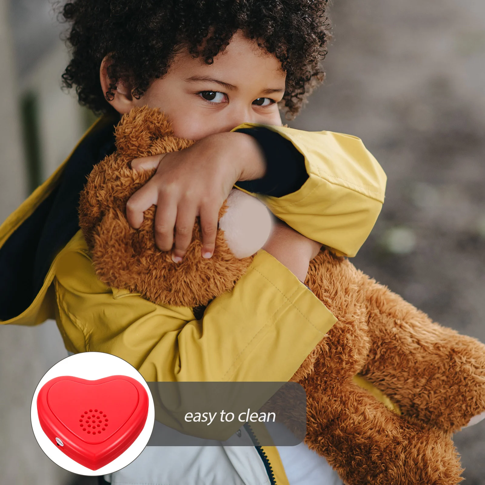 Grabadora de sonido Simulador de latido del corazón para hacer dormir Juguete de peluche pequeño operado con sonido para niños