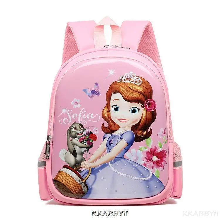 Mochila De Frozen para niños y niñas, morral escolar de dibujos animados de Sofía para guardería