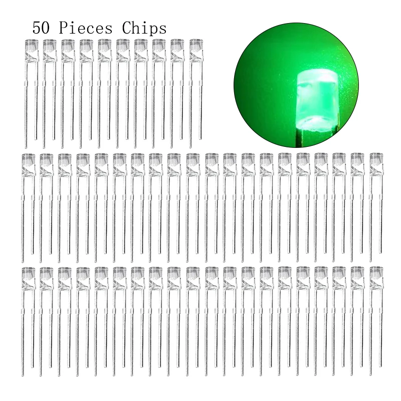 50PCS Electronic Luminous Float Chip Electric Buoy Head Chip DIY Bobber Nuts Shallow Water Fishing Chip Tackle Tools Accessories
