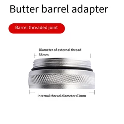 Adapter Grease Gun Accessories Transparent YouTube Reducer Ring Sleeve Diameter 64 To 60 Mm