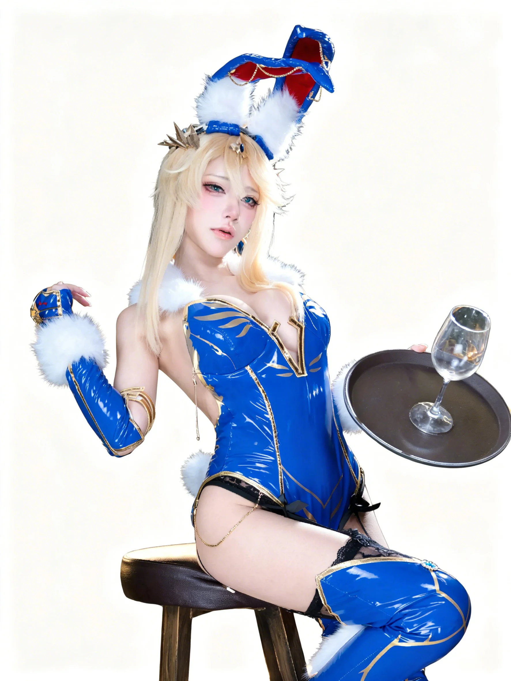Anime Cosplay Bunny - FGO Lancer Artoria Bunny Girl Fate