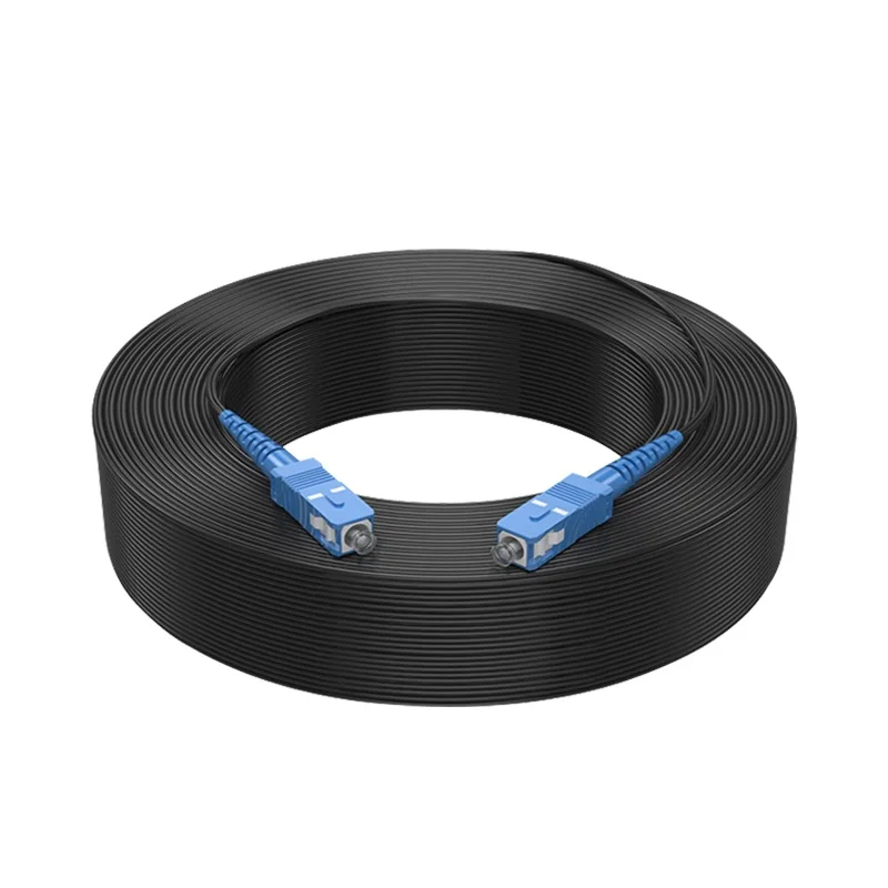 SC/UPC to SC/UPC 10-1000m Fiber Optic Drop Cable Single Mode Simplex 2.0mm Outdoor Fiber Optic Patch Cord Optical Patch Cable