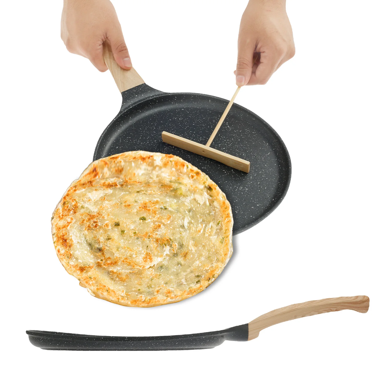 

Frying Pan Egg Skillet Pot Nonstick Flat Skillet Cookware Kitchen Utensil Frying Cooking Egg Pancake Steak Breakfast Crepe Pan