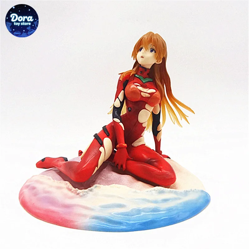 

New Century Warrior Battle Damage Asuka Sitting Combat Suit Box Set Handmade Ornament