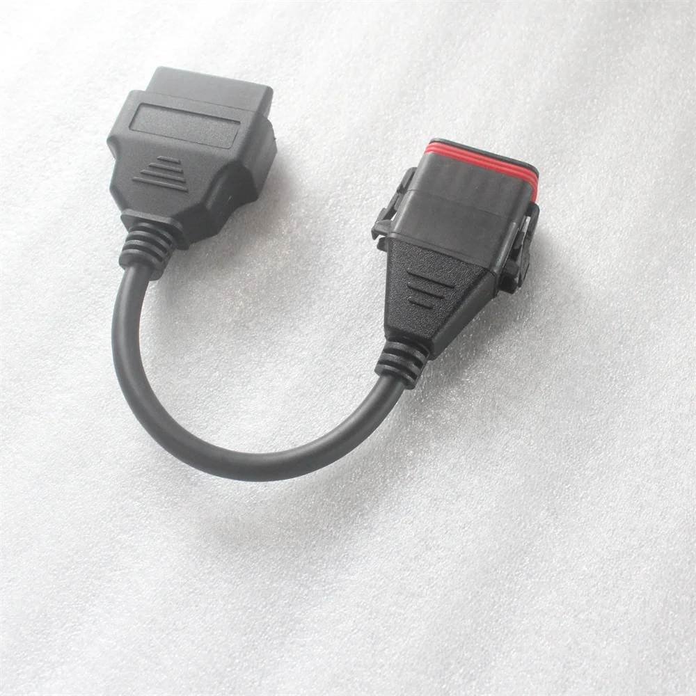 Acheheng Cables for 12pin to OBDII OBD2 16pin for Komatsu inline 6 diagnostic connect Cable new 12P truack cables