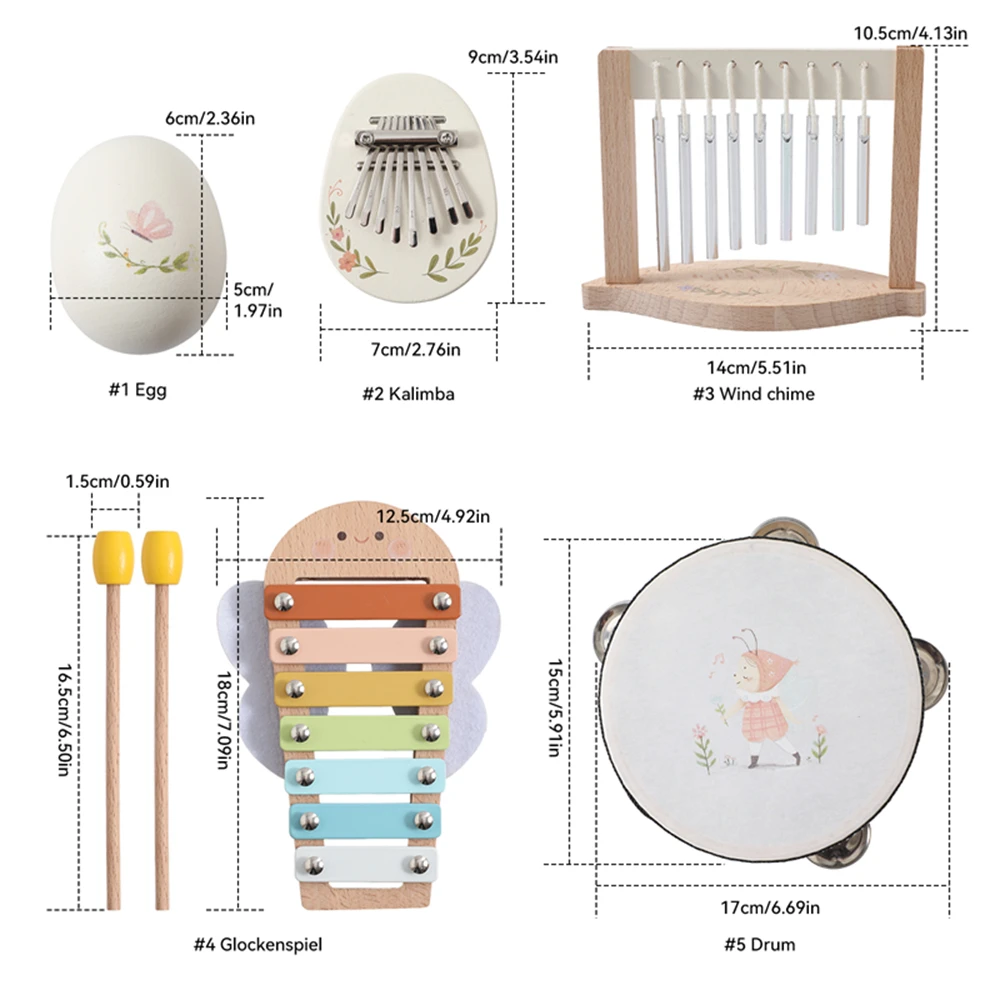 Instrumentos musicais do bebê montessori 0-12m brinquedos de música tambor xilofone sinos de vento crianças cedo educacional recém-nascidos instrumentos presente