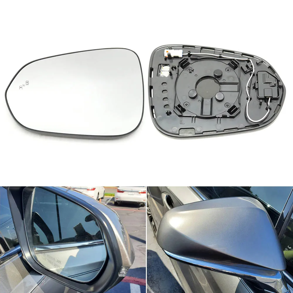 Car Wing Door Side Heated Blind Spot Rearview Mirror Glass Lens For Lexus NX 200 300h RX 350 450h 2016-2023